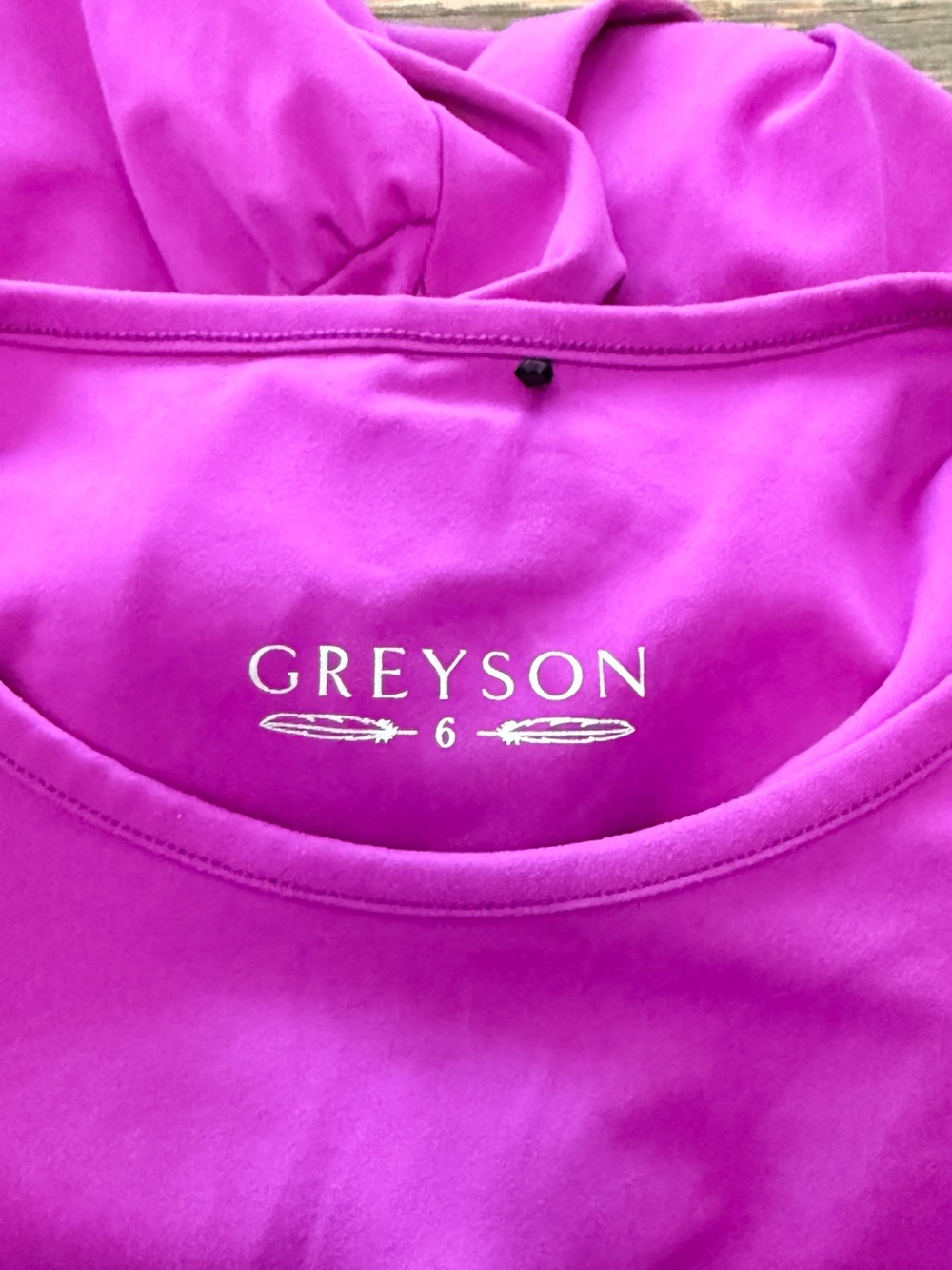 Greyson Clothiers | Youth Venus Athletic Dress | Magenta | Size 6 - Picture 4 of 4